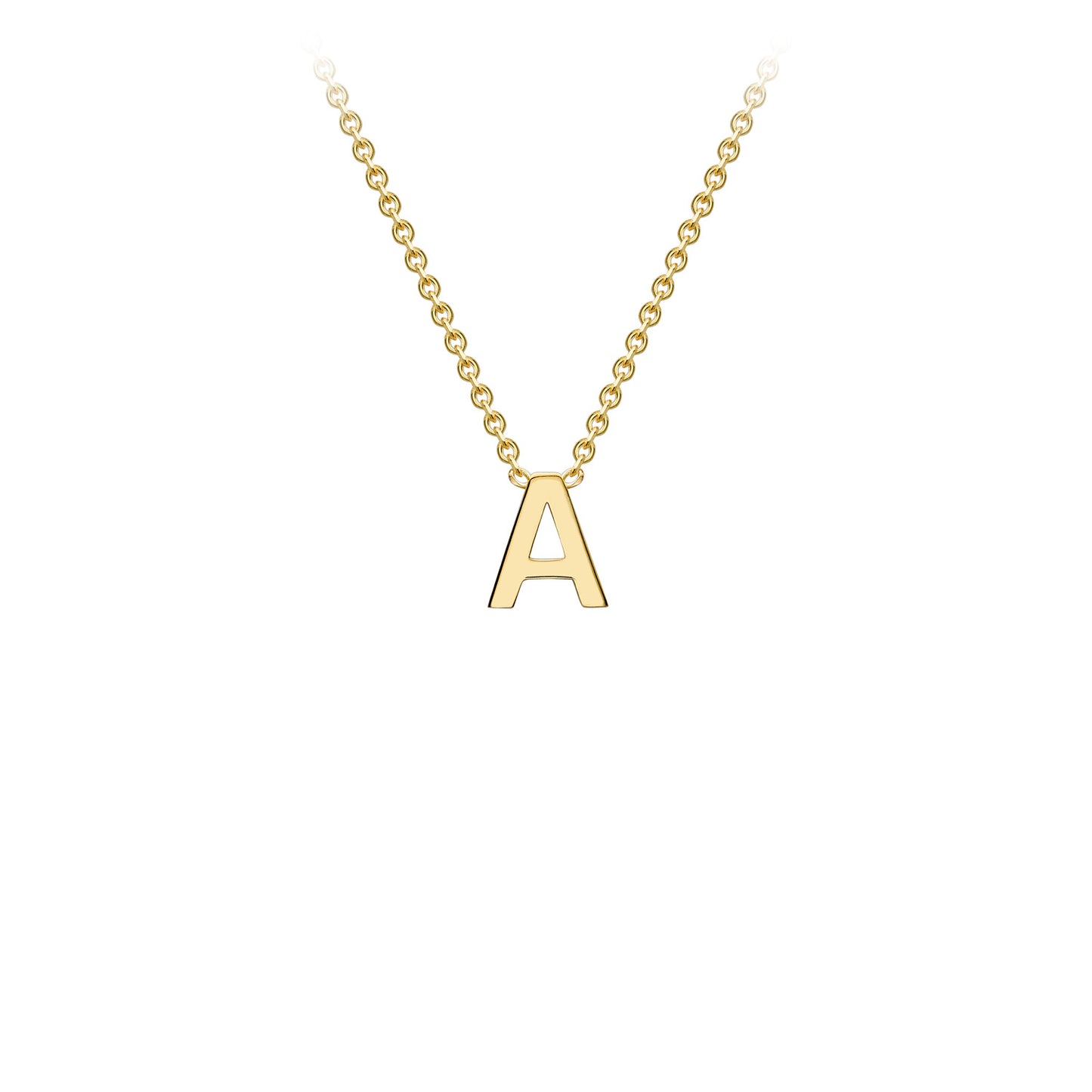 Golden Signature Initial Necklace