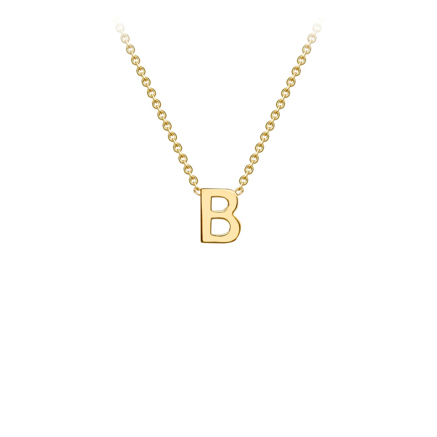 Golden Signature Initial Necklace