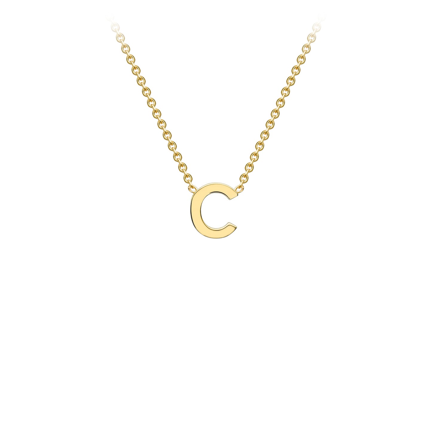 Golden Signature Initial Necklace