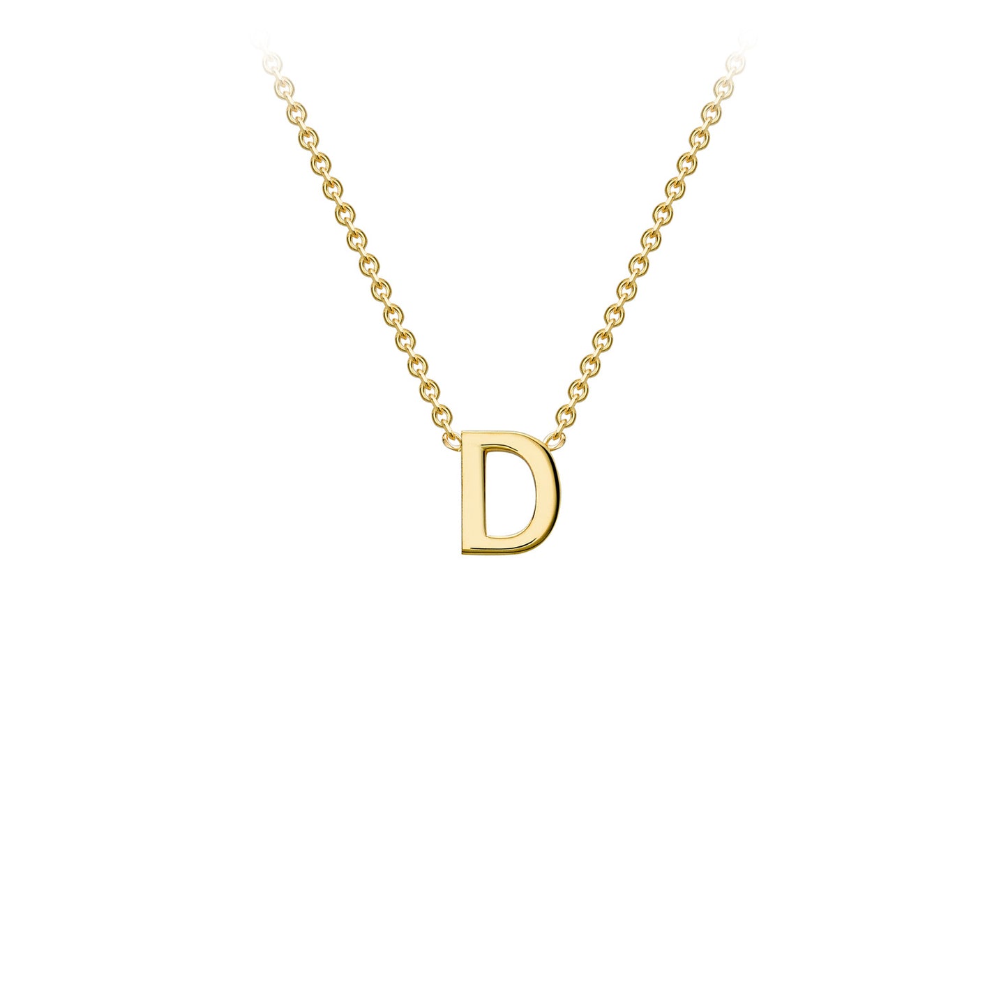 Golden Signature Initial Necklace