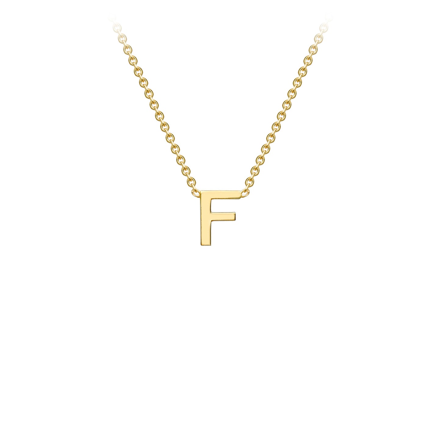 Golden Signature Initial Necklace