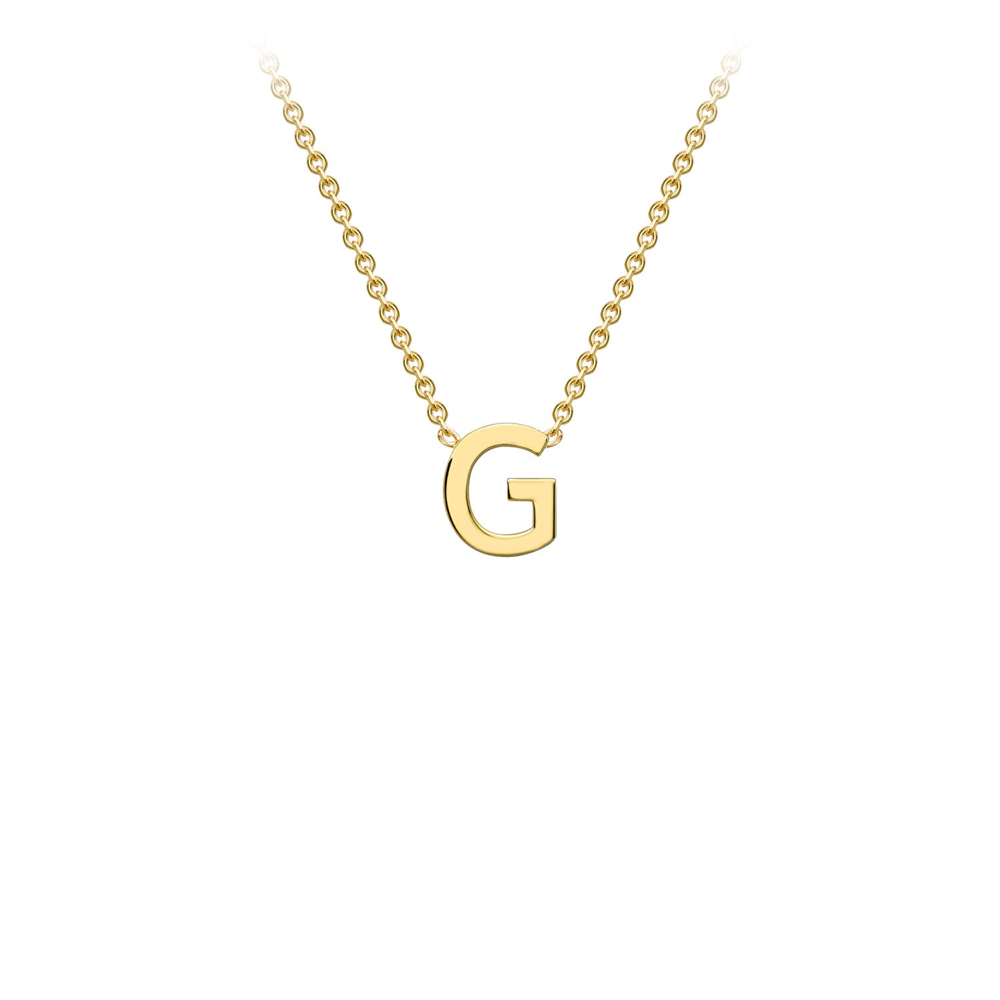 Golden Signature Initial Necklace