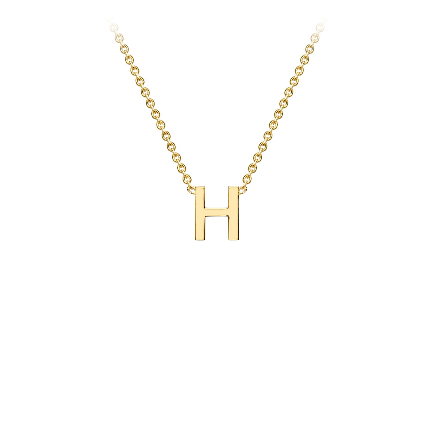 Golden Signature Initial Necklace