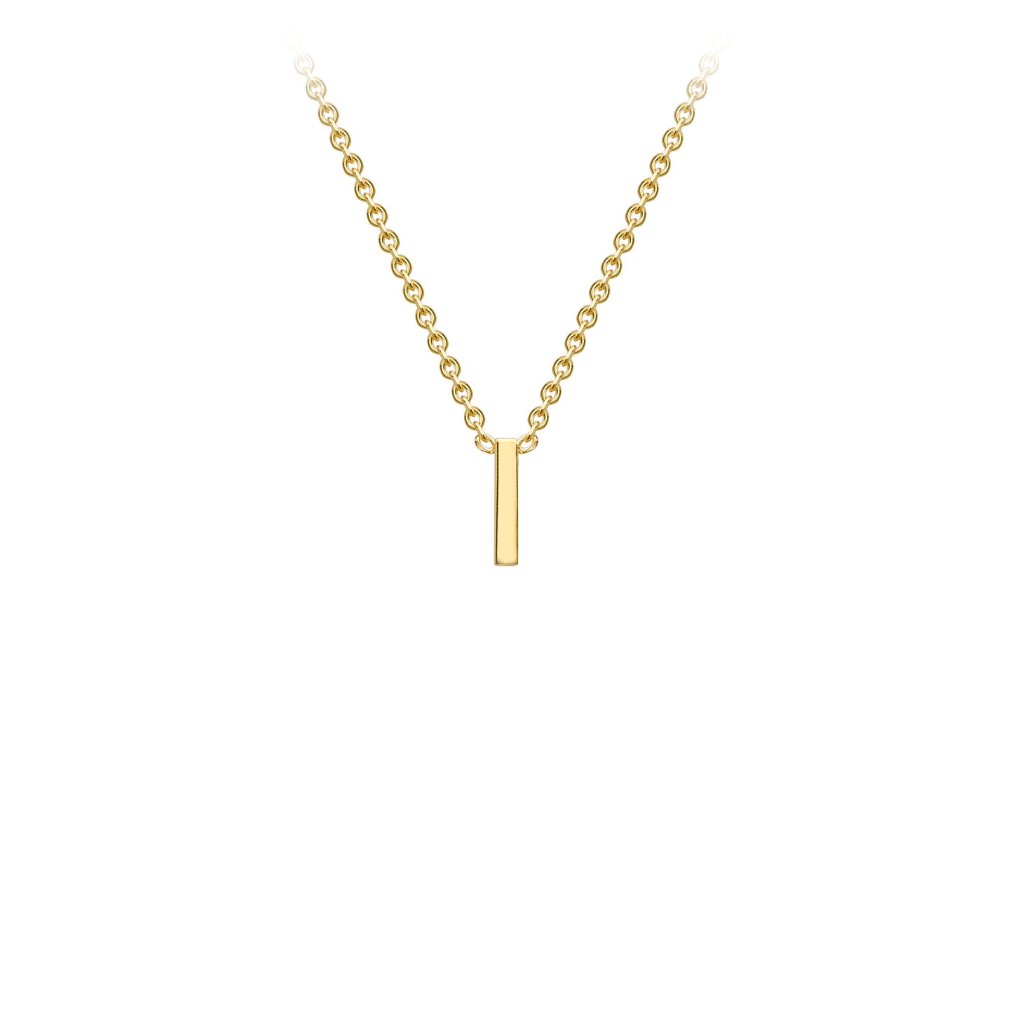 Golden Signature Initial Necklace