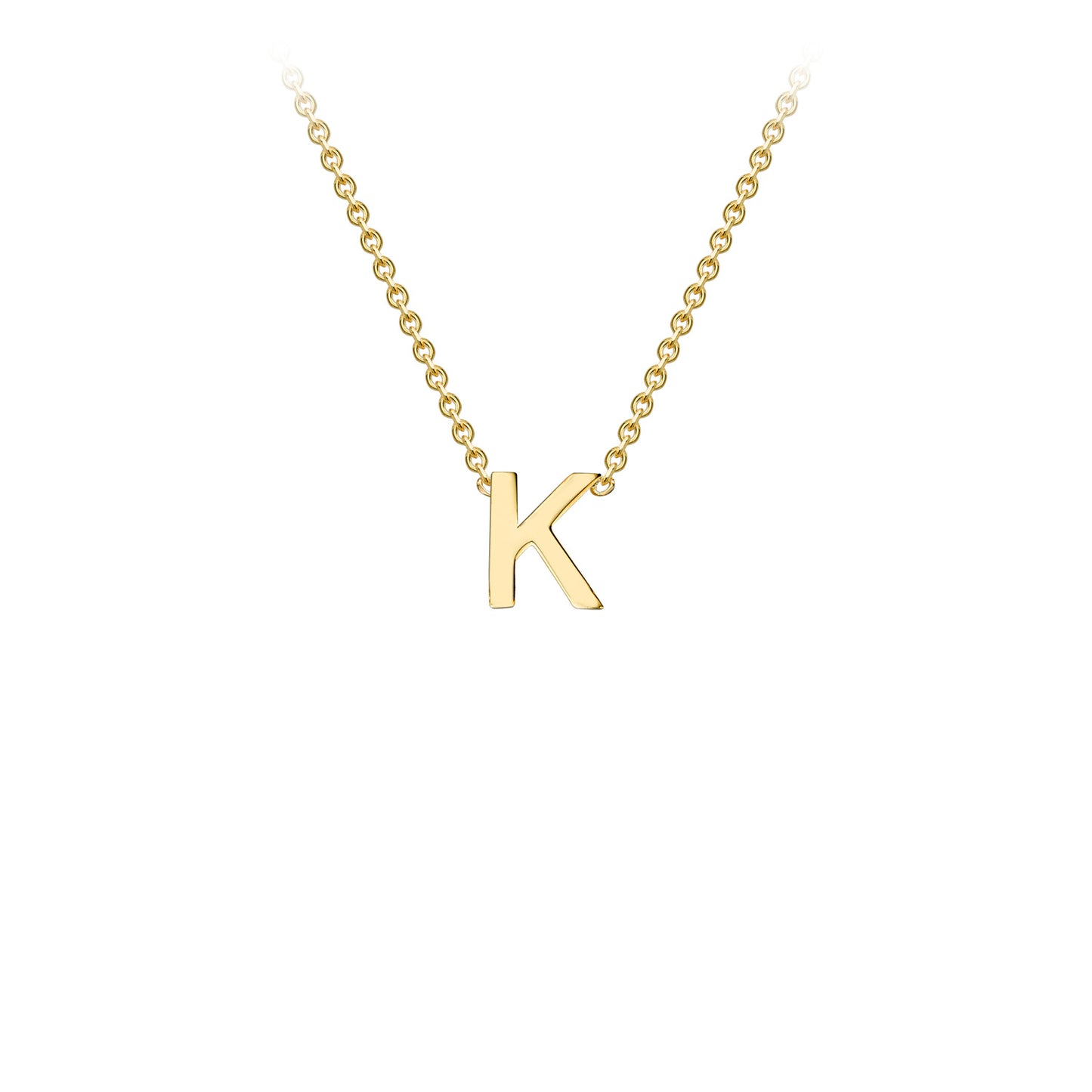 Golden Signature Initial Necklace