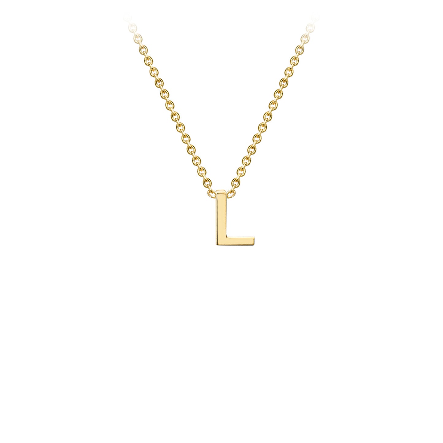 Golden Signature Initial Necklace