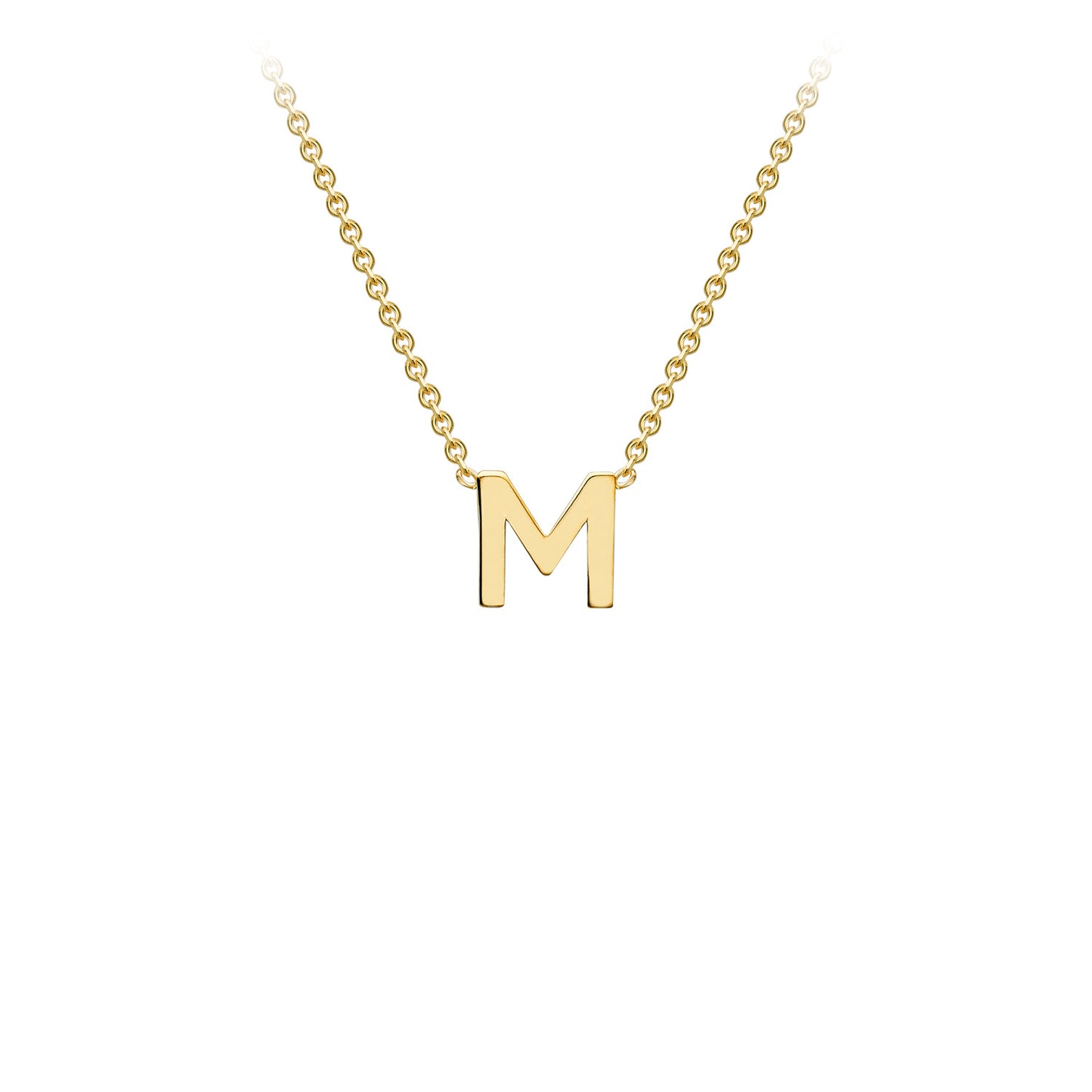 Golden Signature Initial Necklace