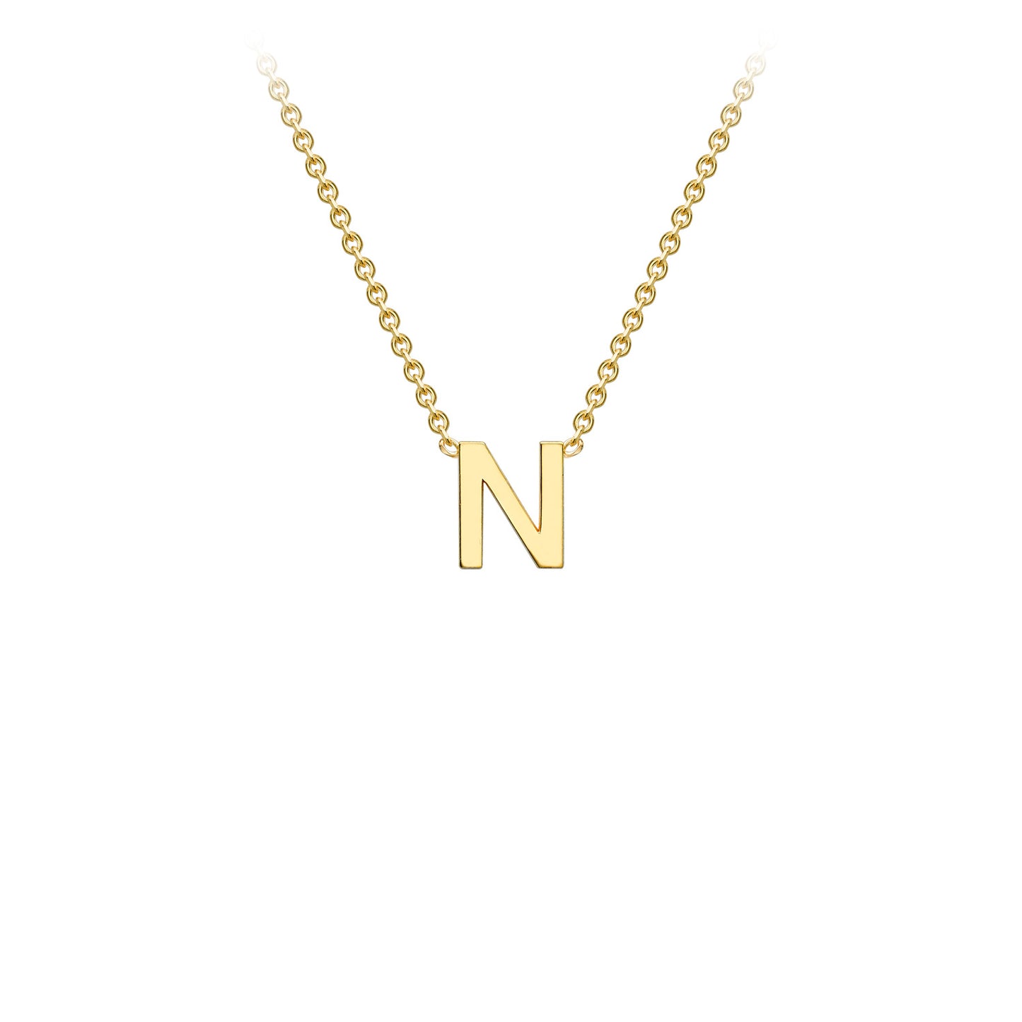 Golden Signature Initial Necklace