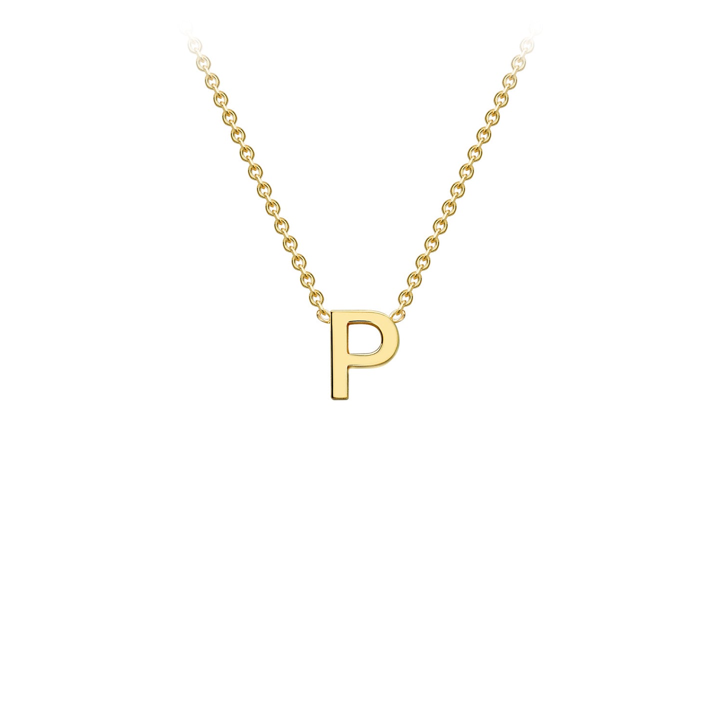 Golden Signature Initial Necklace