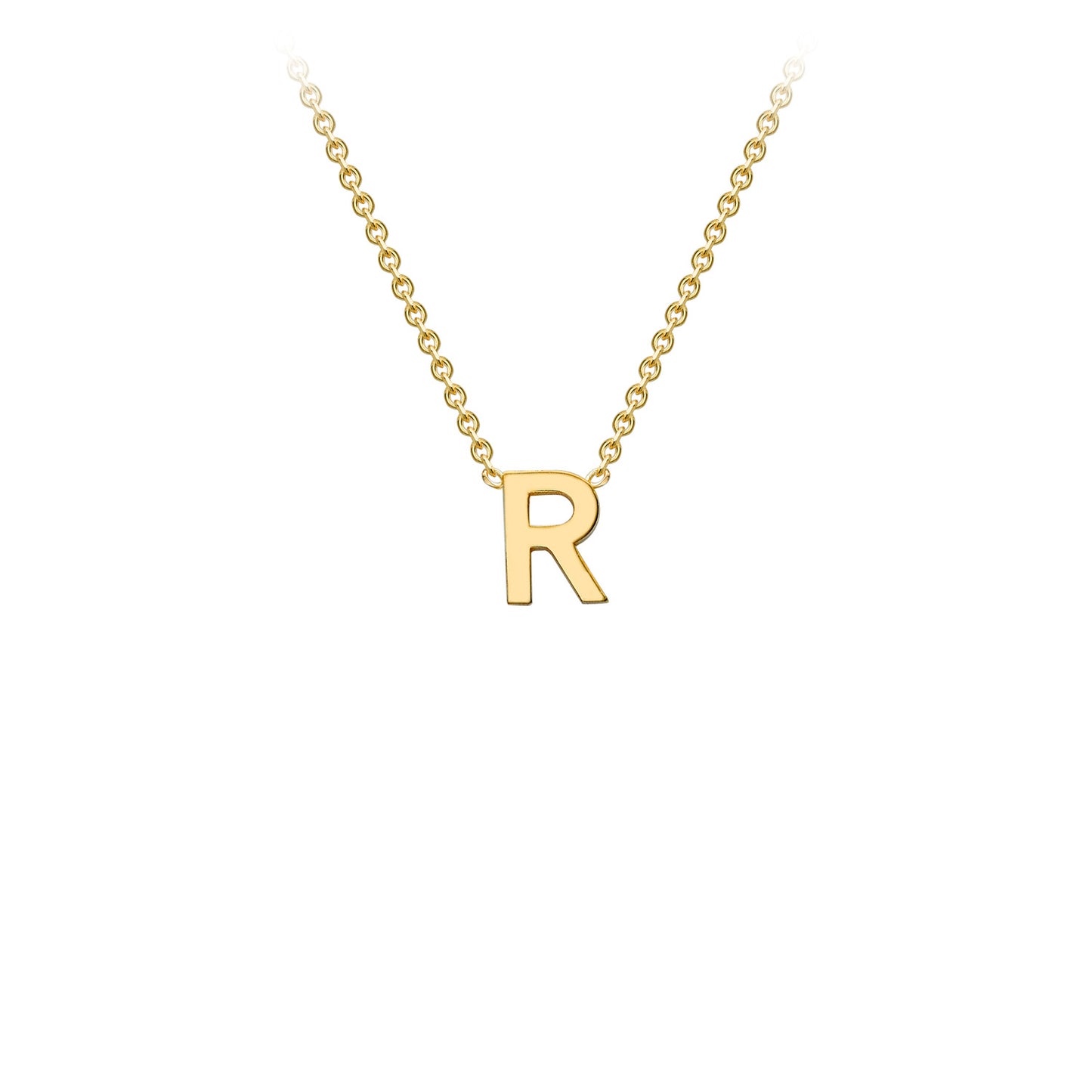 Golden Signature Initial Necklace