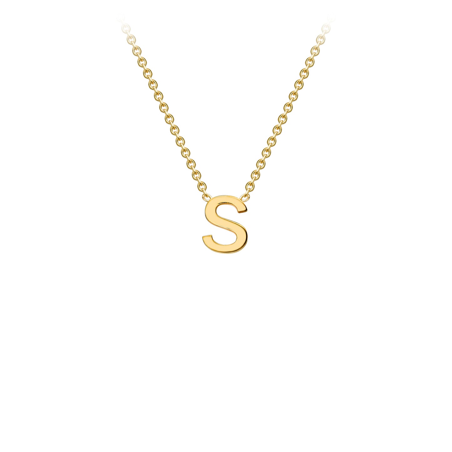 Golden Signature Initial Necklace