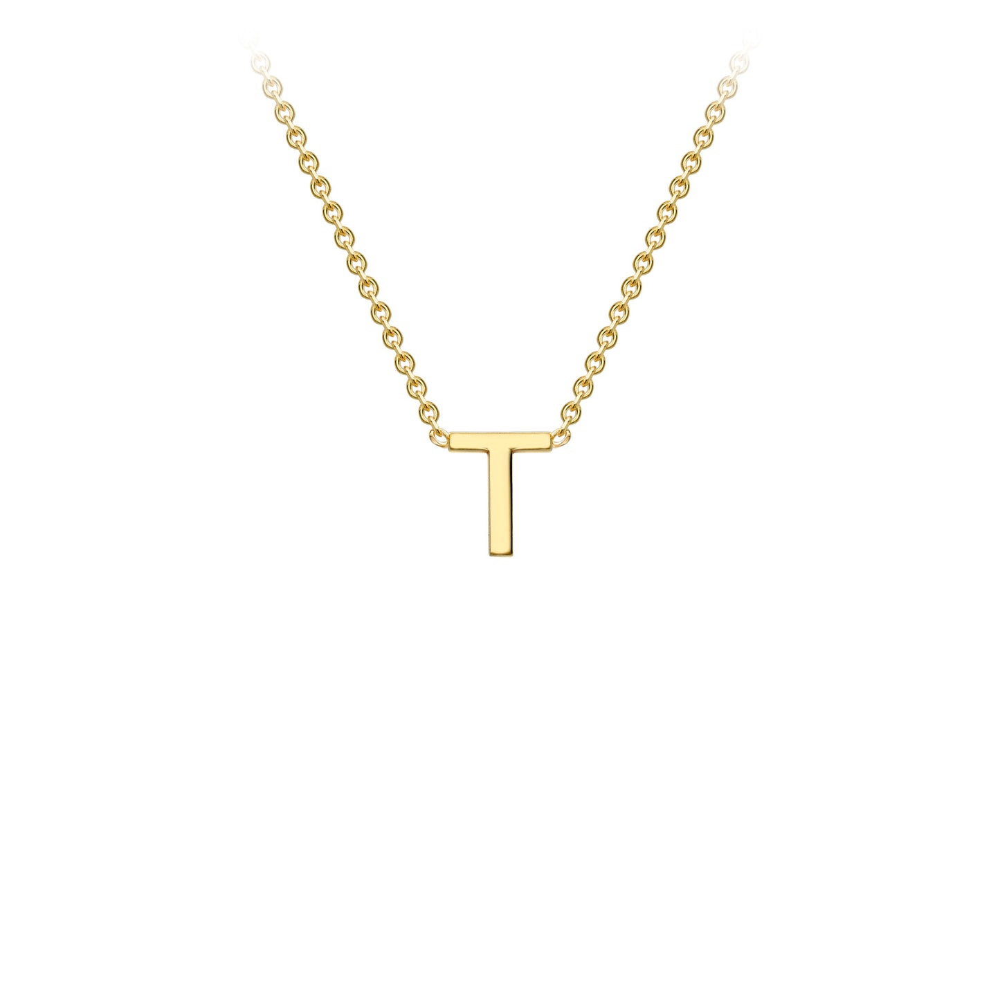 Golden Signature Initial Necklace