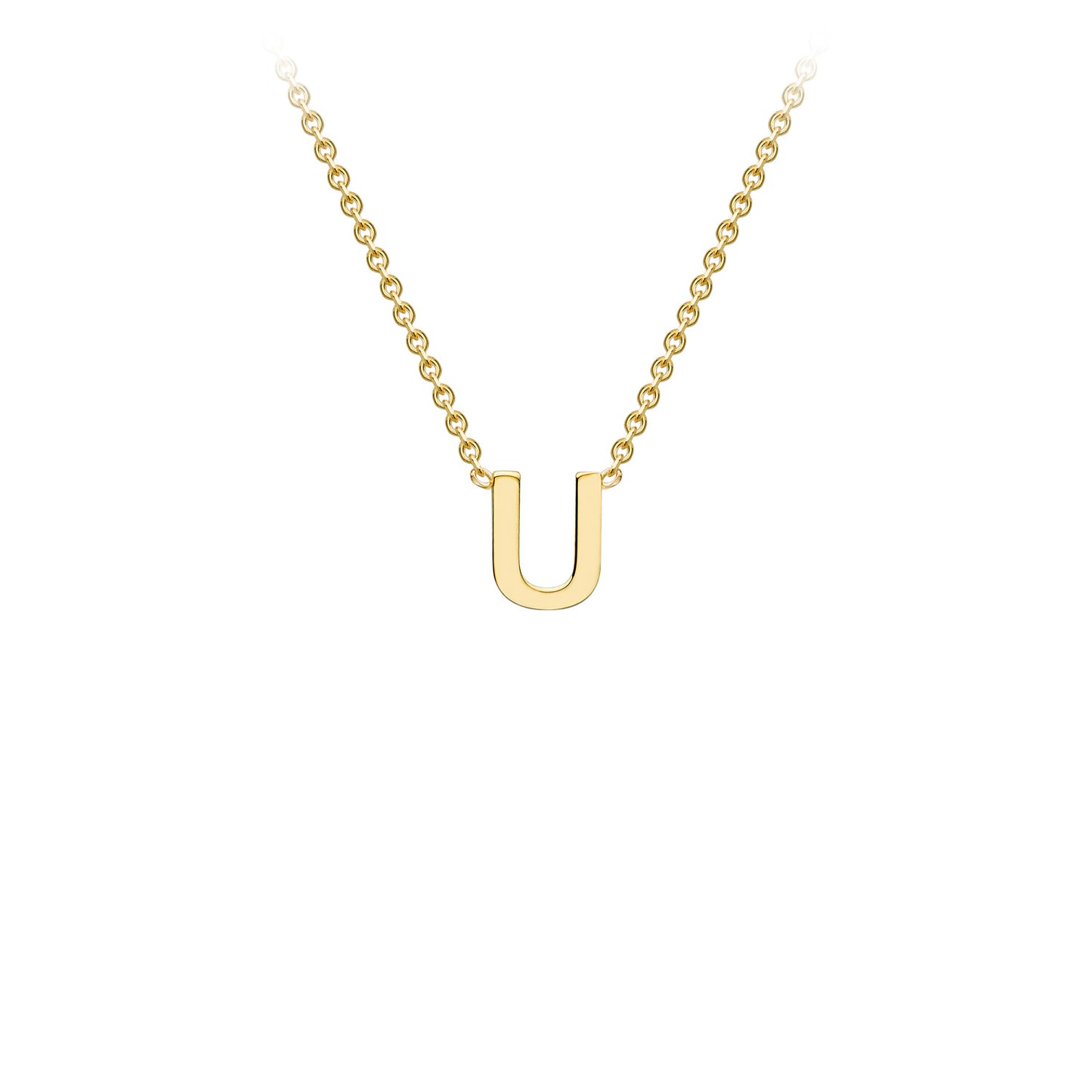 Golden Signature Initial Necklace
