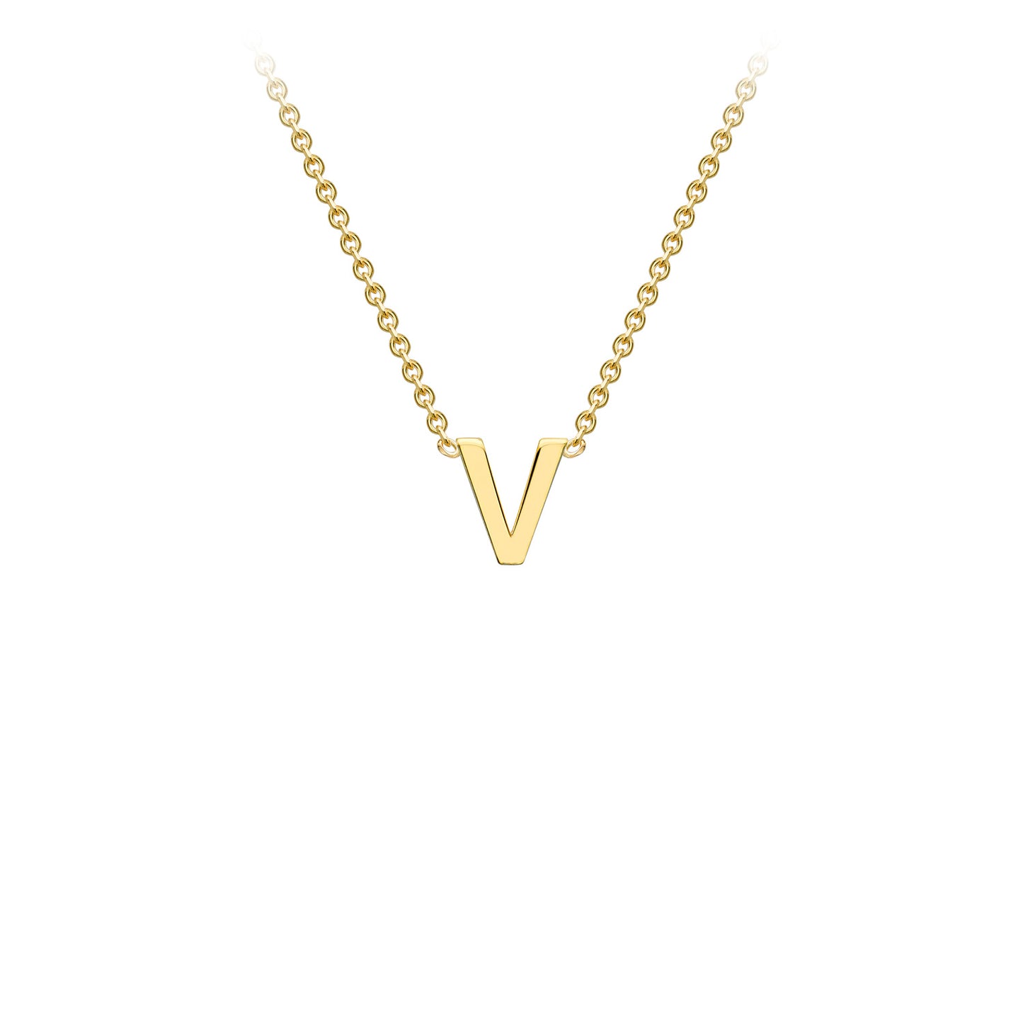 Golden Signature Initial Necklace