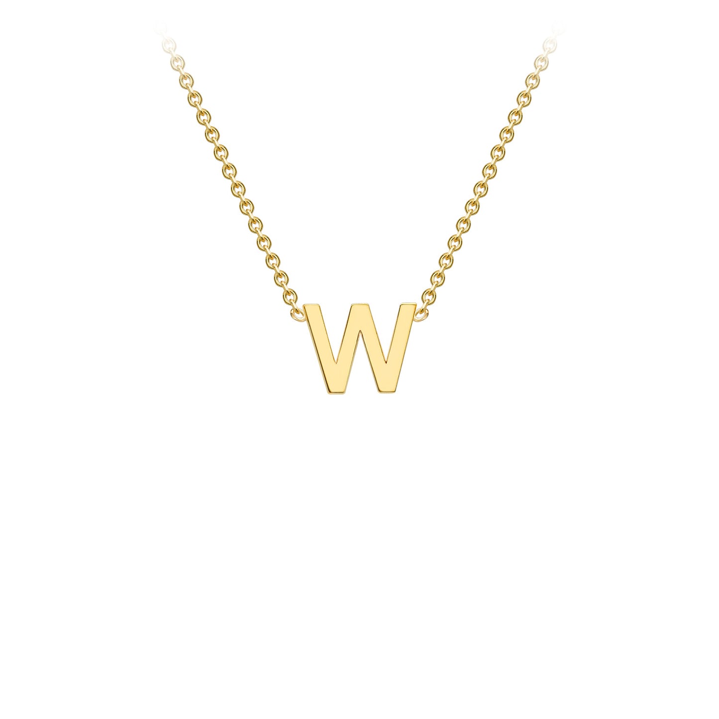 Golden Signature Initial Necklace