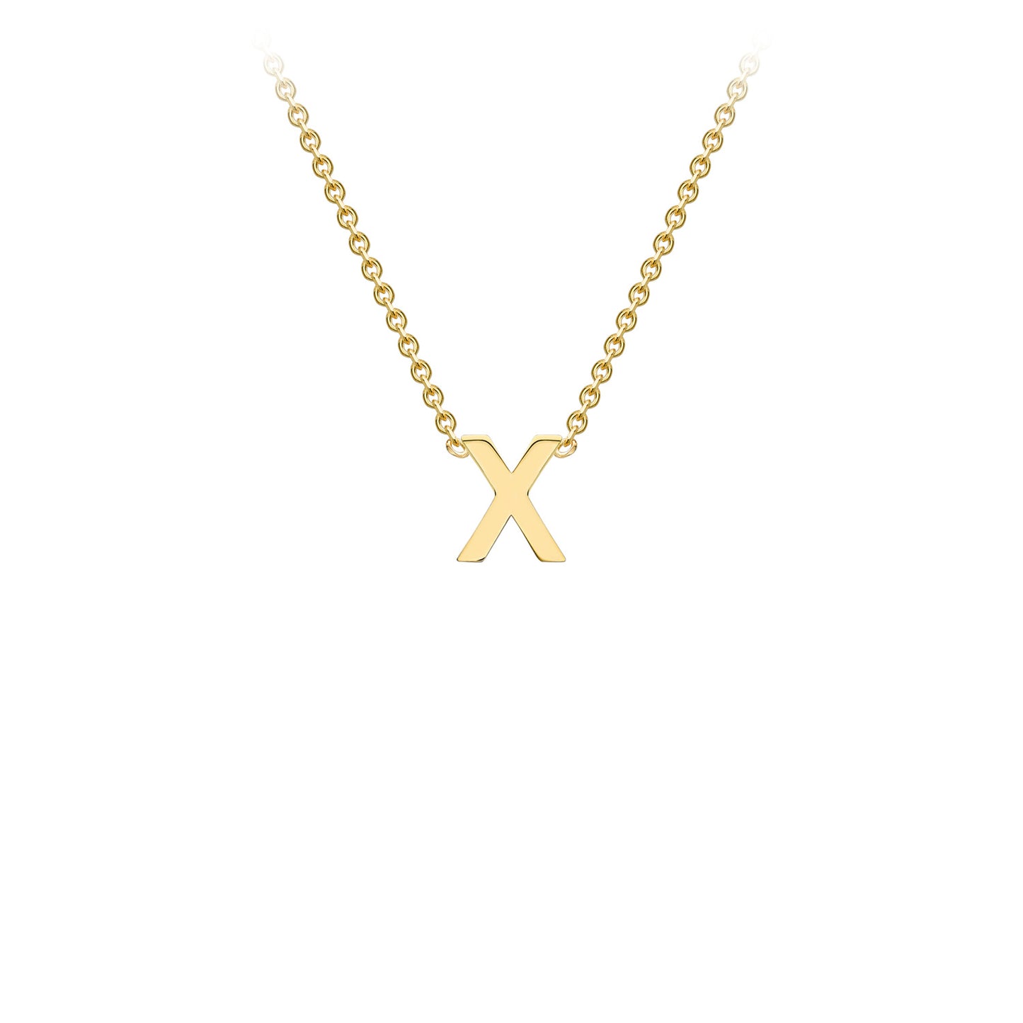 Golden Signature Initial Necklace