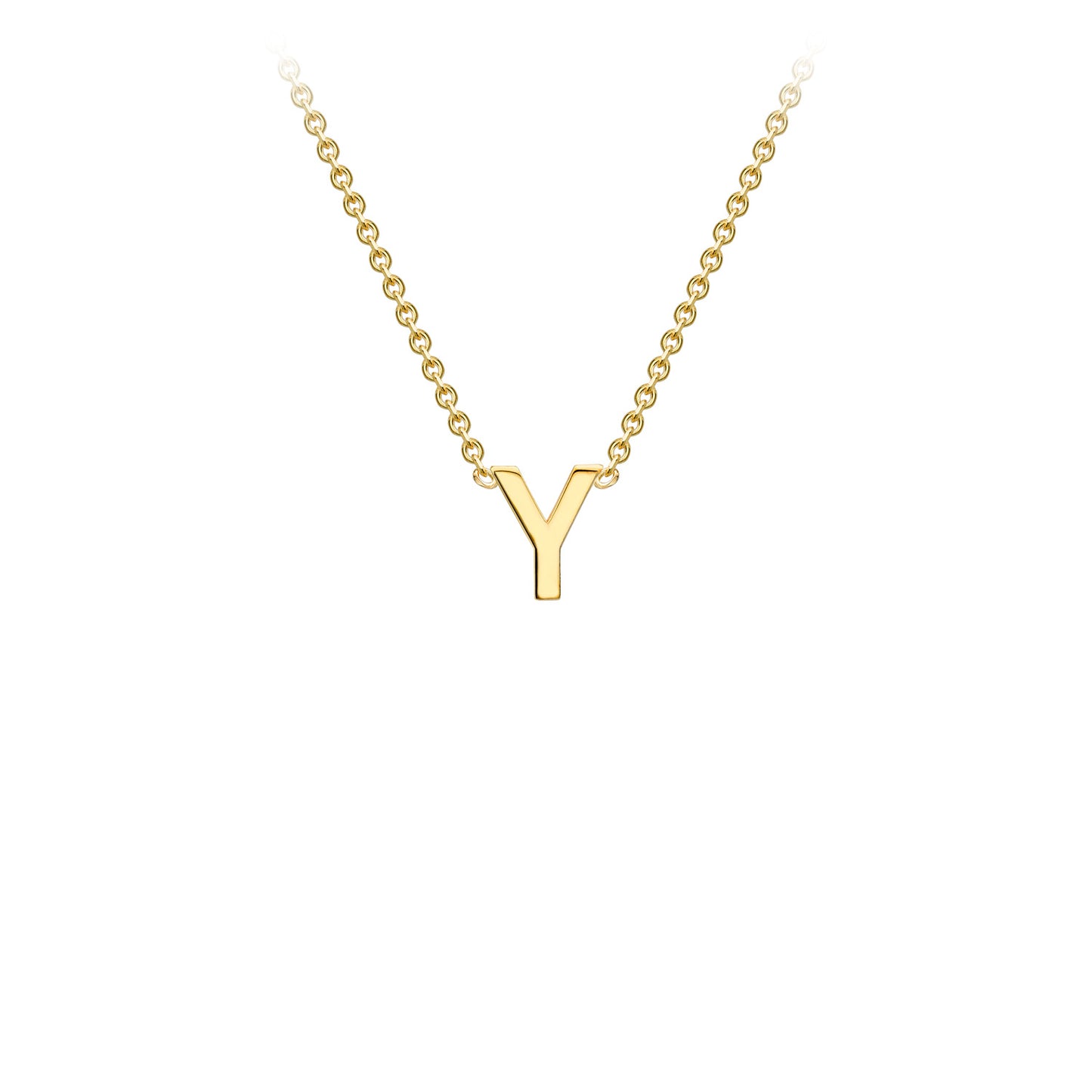 Golden Signature Initial Necklace