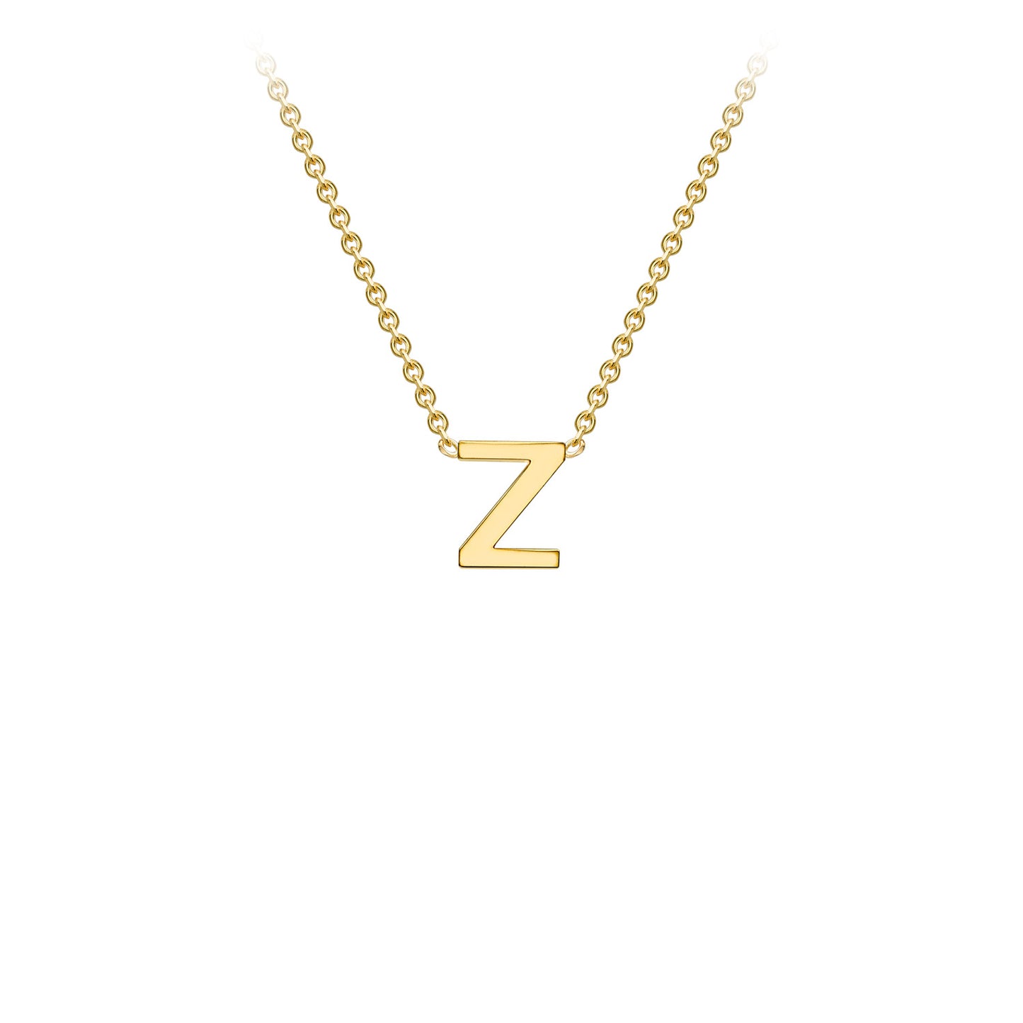 Golden Signature Initial Necklace