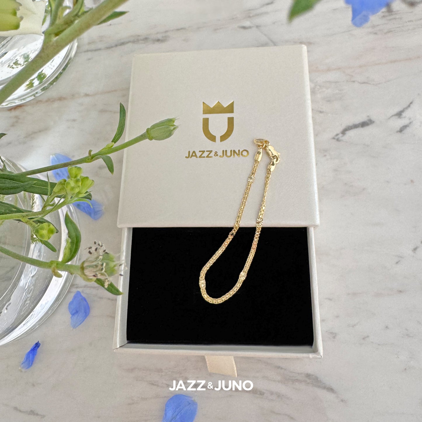 18K gold-filled Rose Bracelet