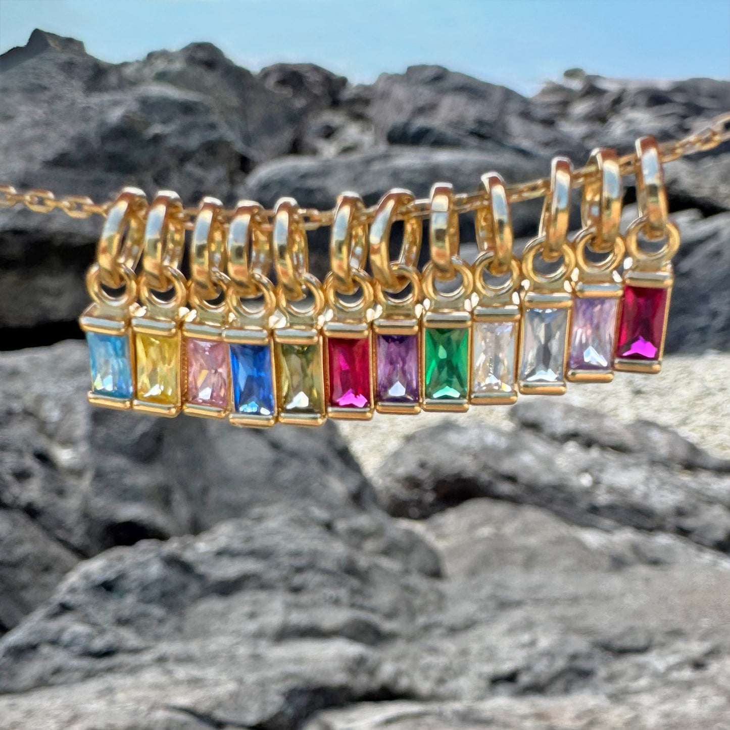 18K gold-filled Signature Birthstone Charms