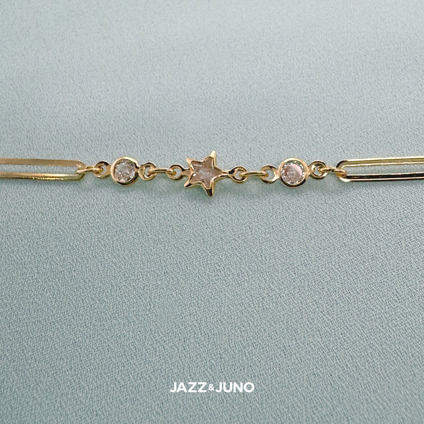 18K gold-filled Starglow Link Bracelet