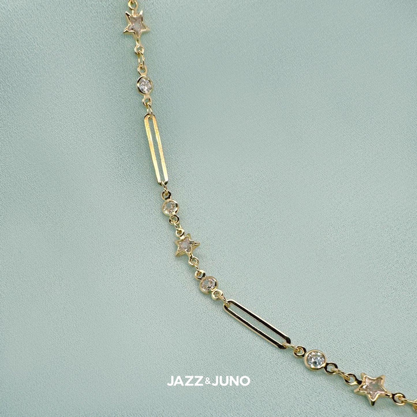 18K gold-filled Starglow Link Bracelet