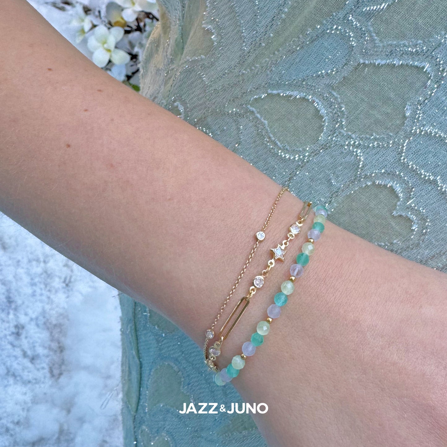18K gold-filled Starglow Link Bracelet