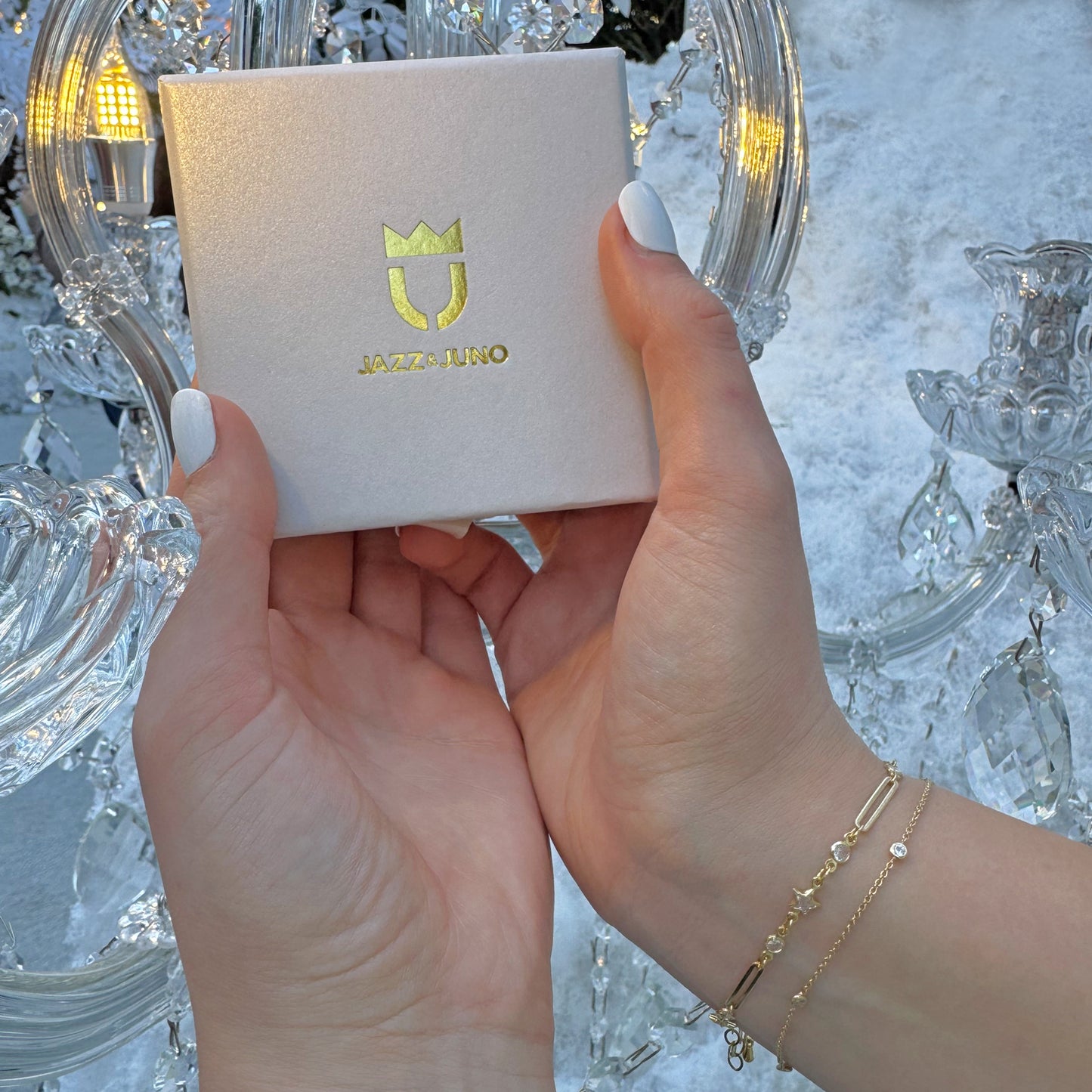 18K gold-filled Starglow Link Bracelet