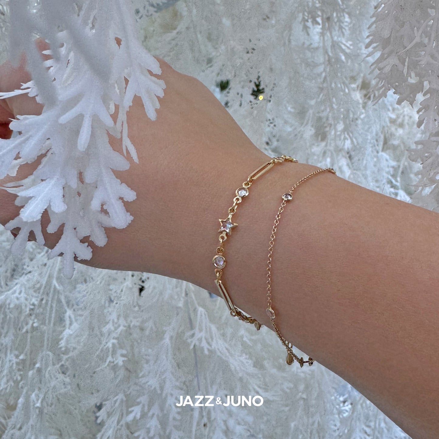 18K gold-filled Starglow Link Bracelet