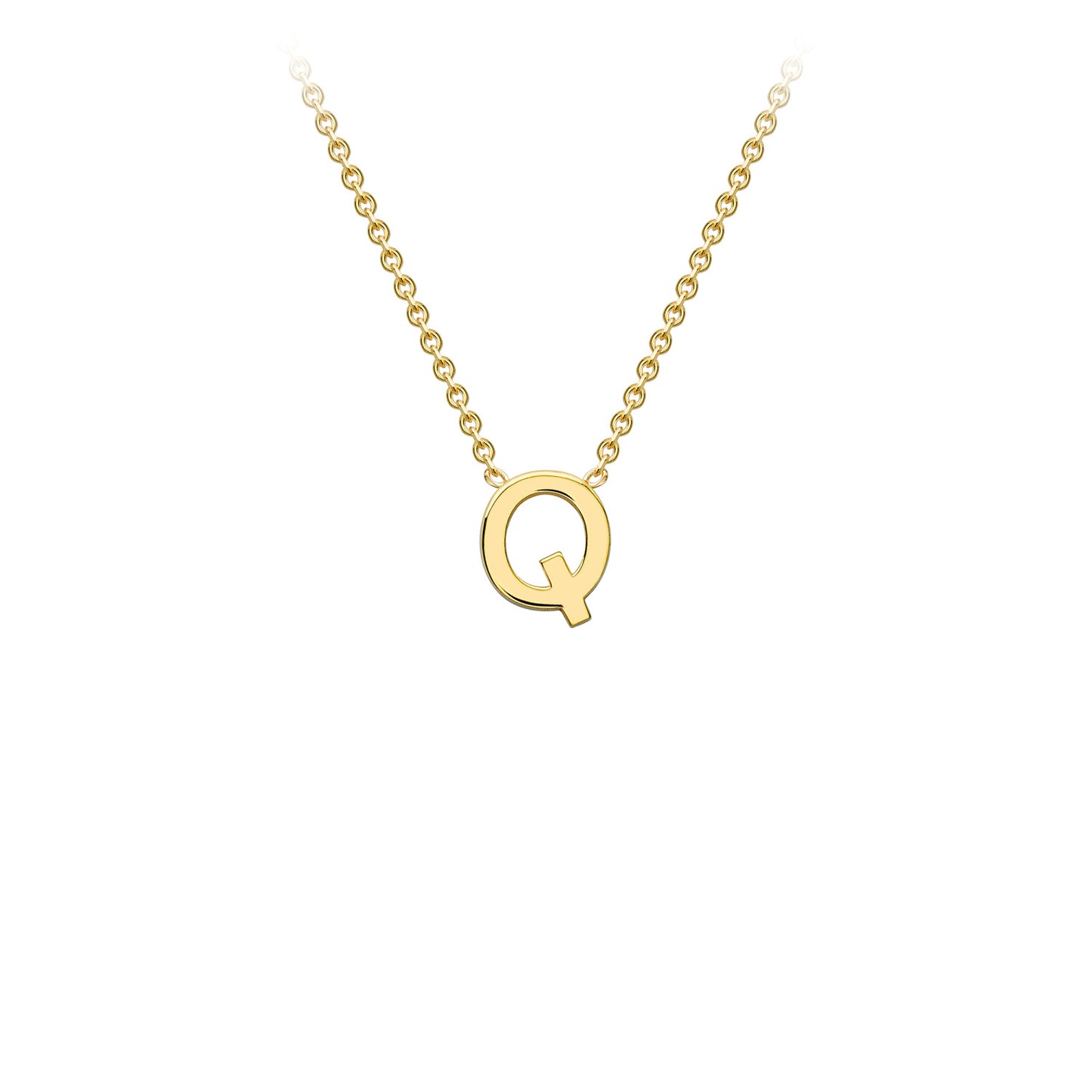 Golden Signature Initial Necklace