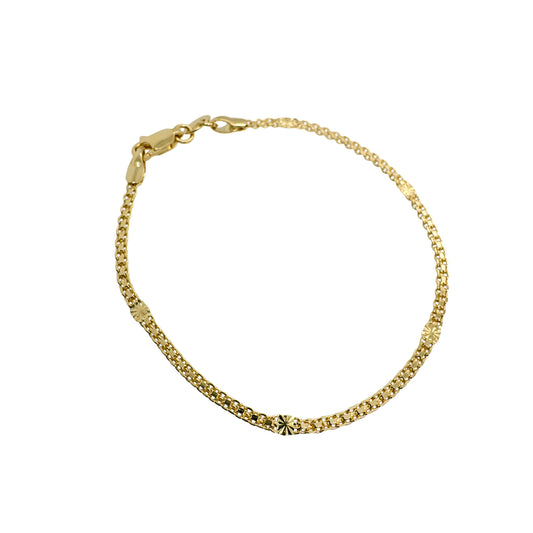 18K gold-filled Rose Bracelet