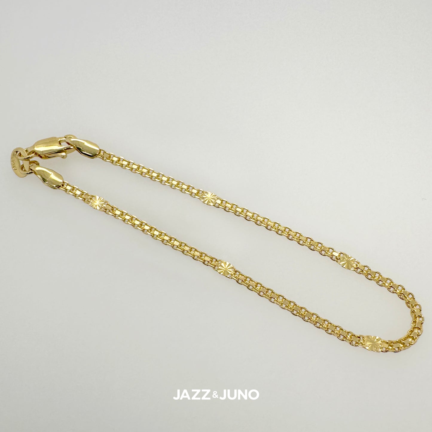 18K gold-filled Rose Bracelet