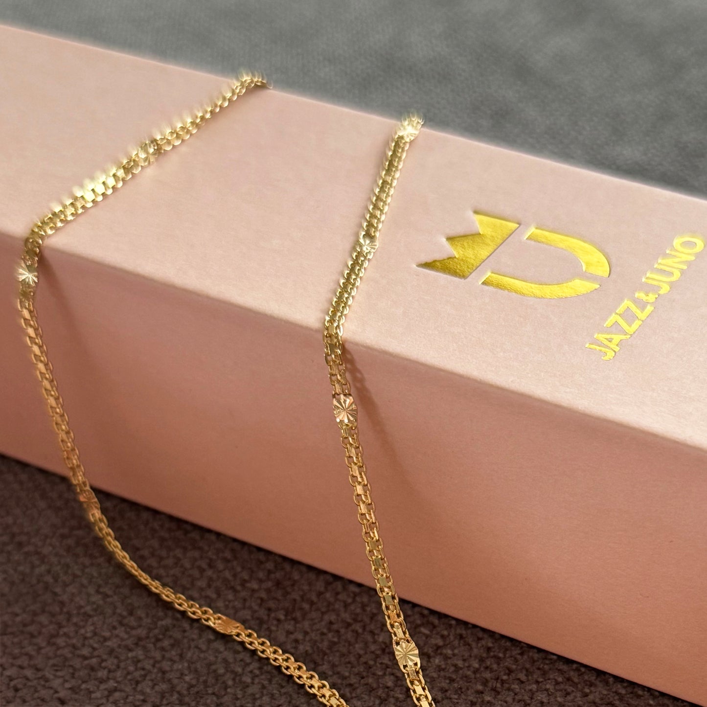 18K gold-filled Rose Necklace