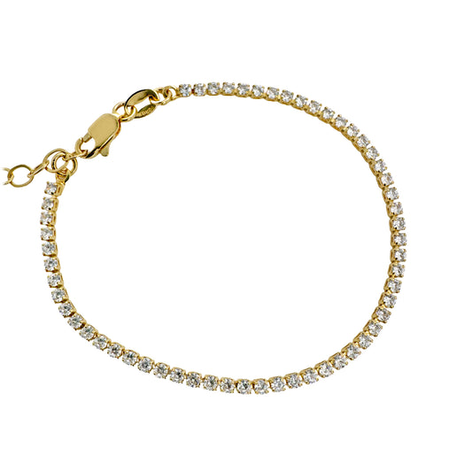18K gold-filled Tennis Bracelet by Jazz&Juno