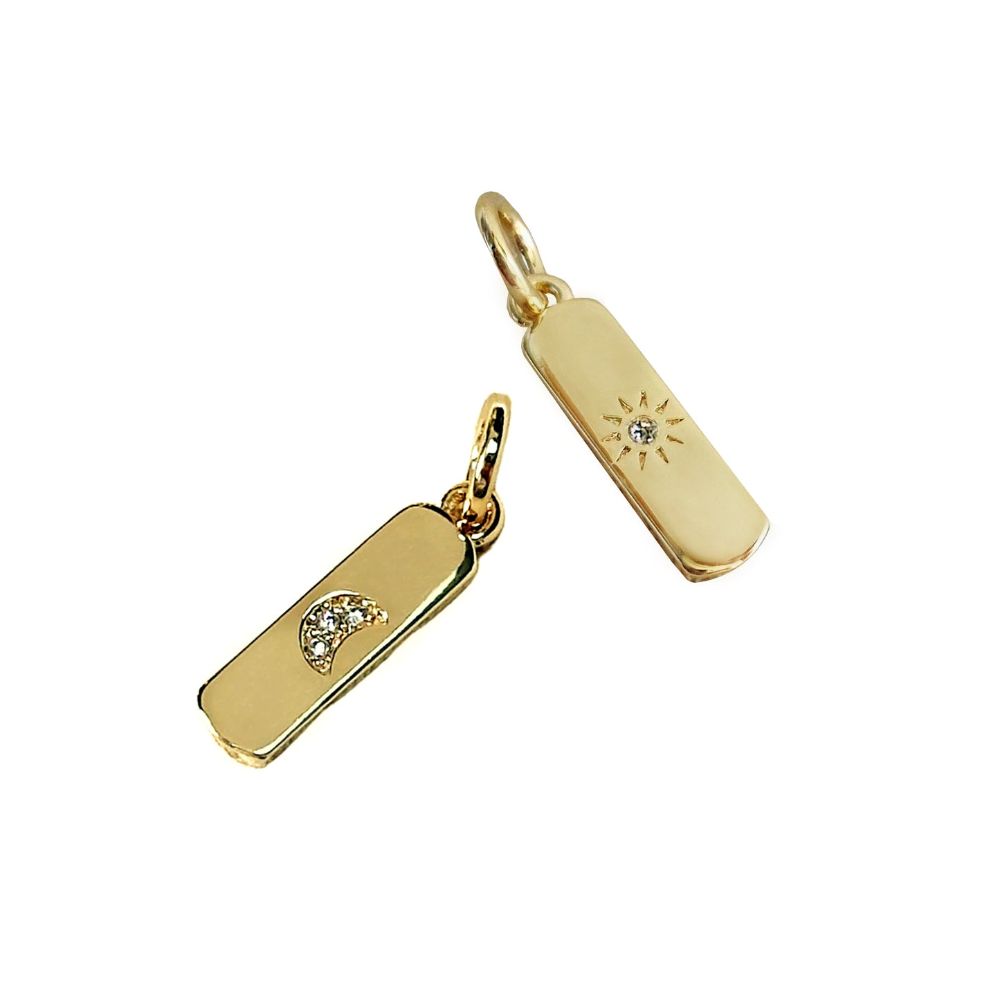 18K gold-filled Sol y Luna Charms