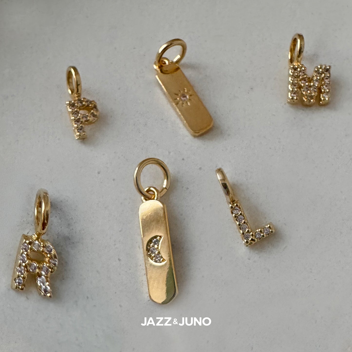 18K gold-filled Sol y Luna Charms