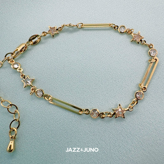 18K gold-filled Starglow Link Bracelet
