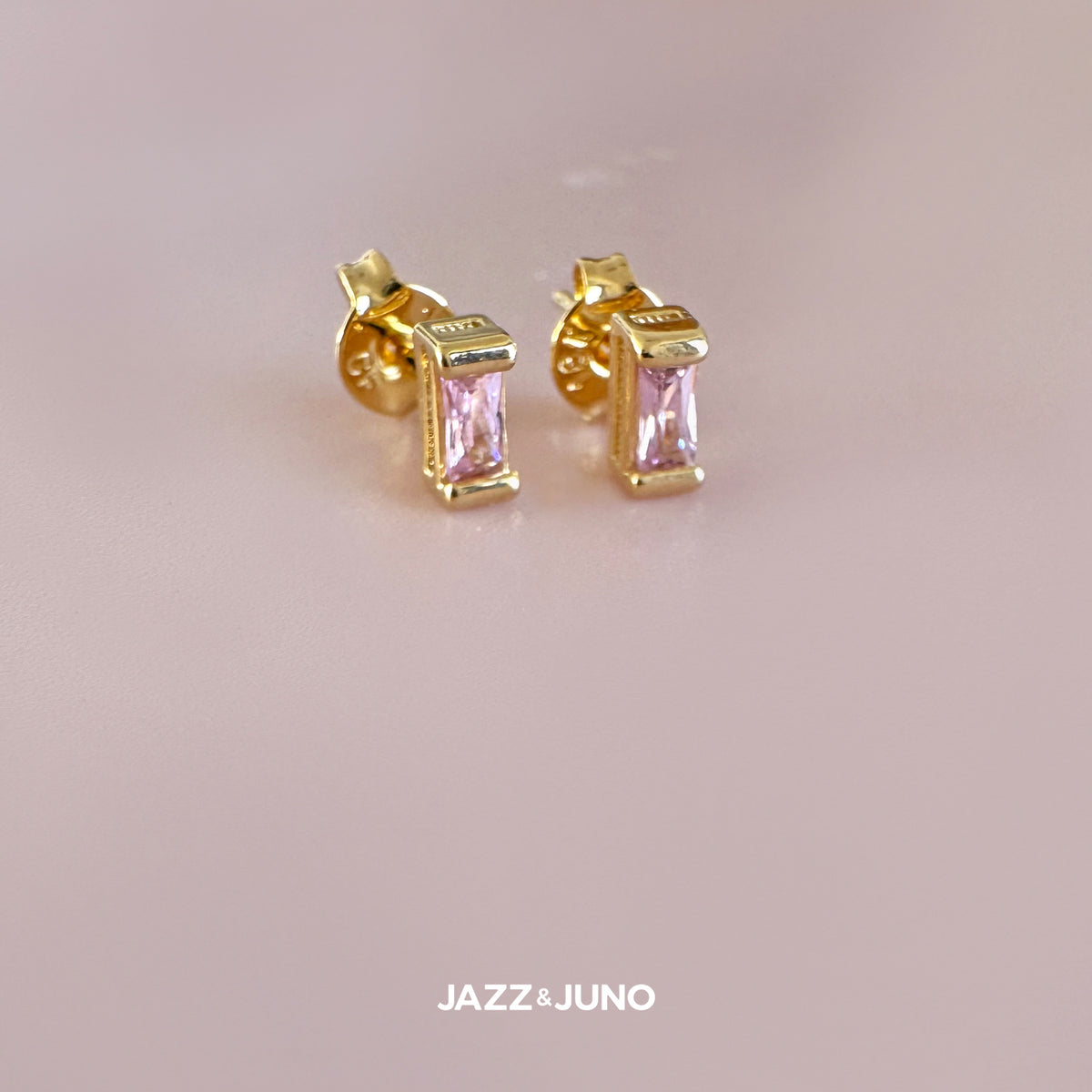 18K gold-filled Allure Baguette Earrings