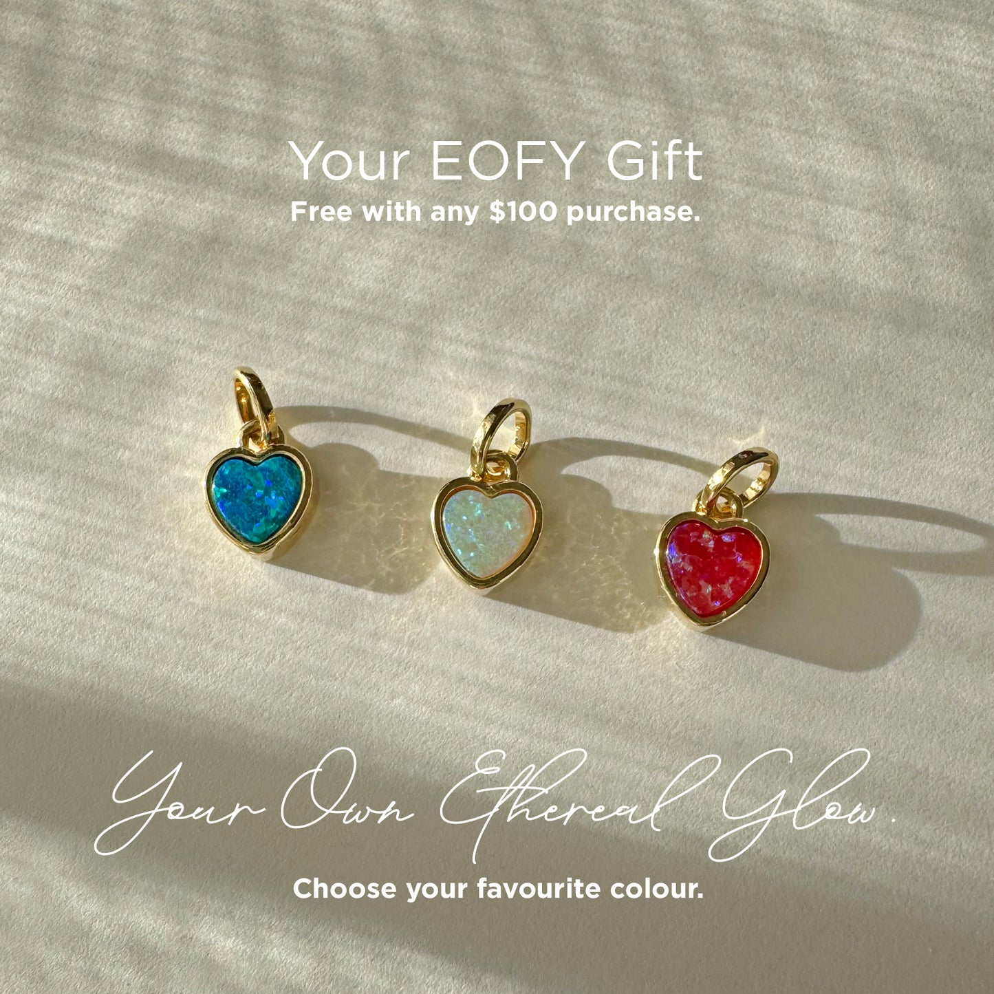 18K gold-filled Little Opal Charm