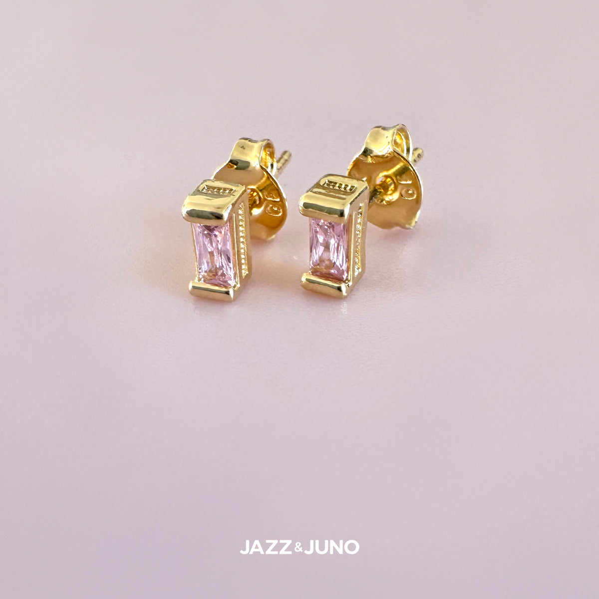 18K gold-filled Allure Baguette Earrings