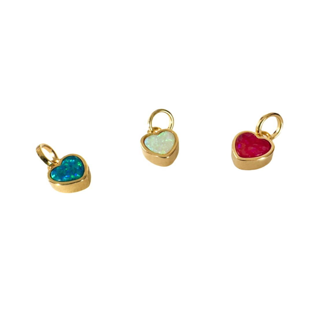 18K gold-filled Little Opal Charm