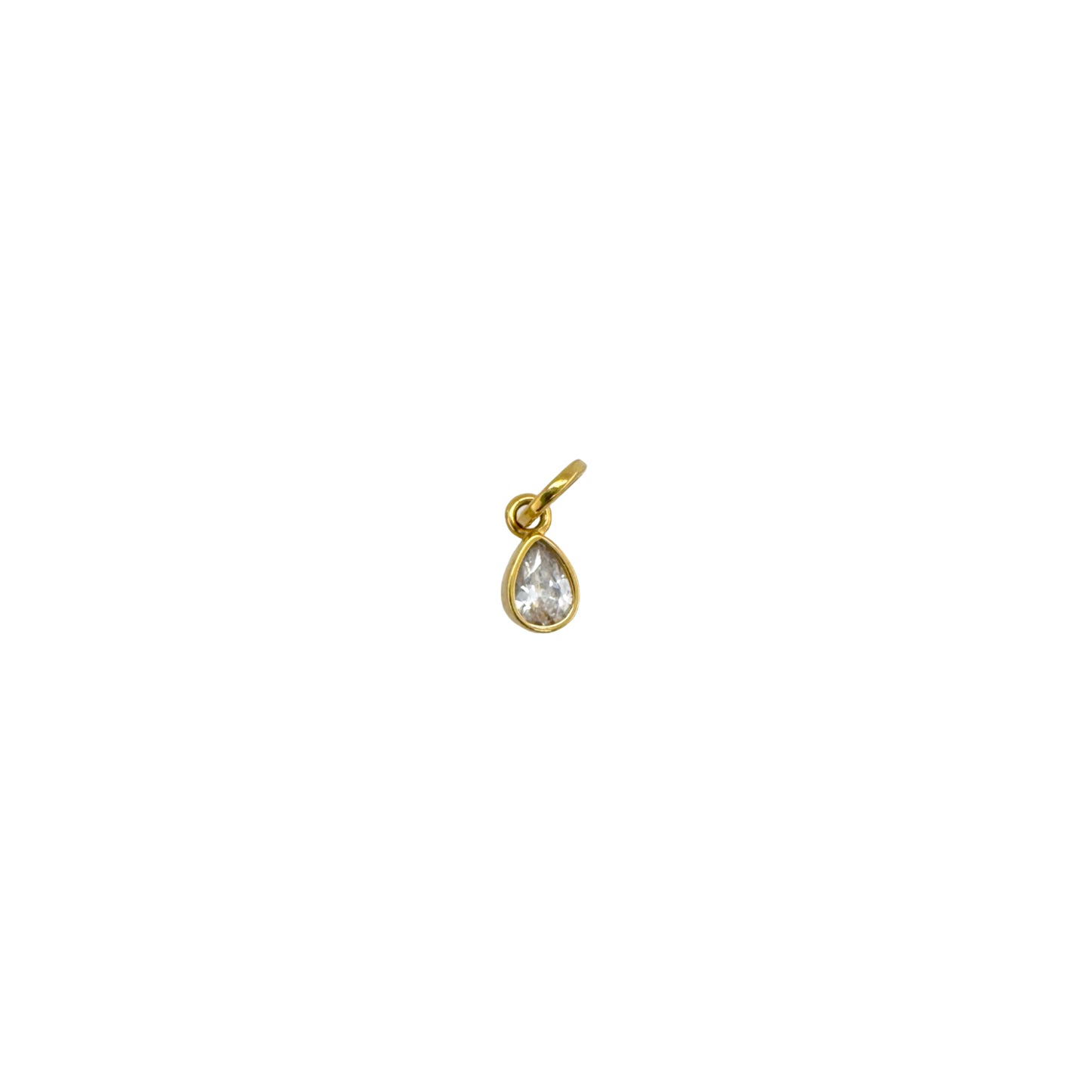 18K gold-filled Sweet Teardrop Birthstone Charms