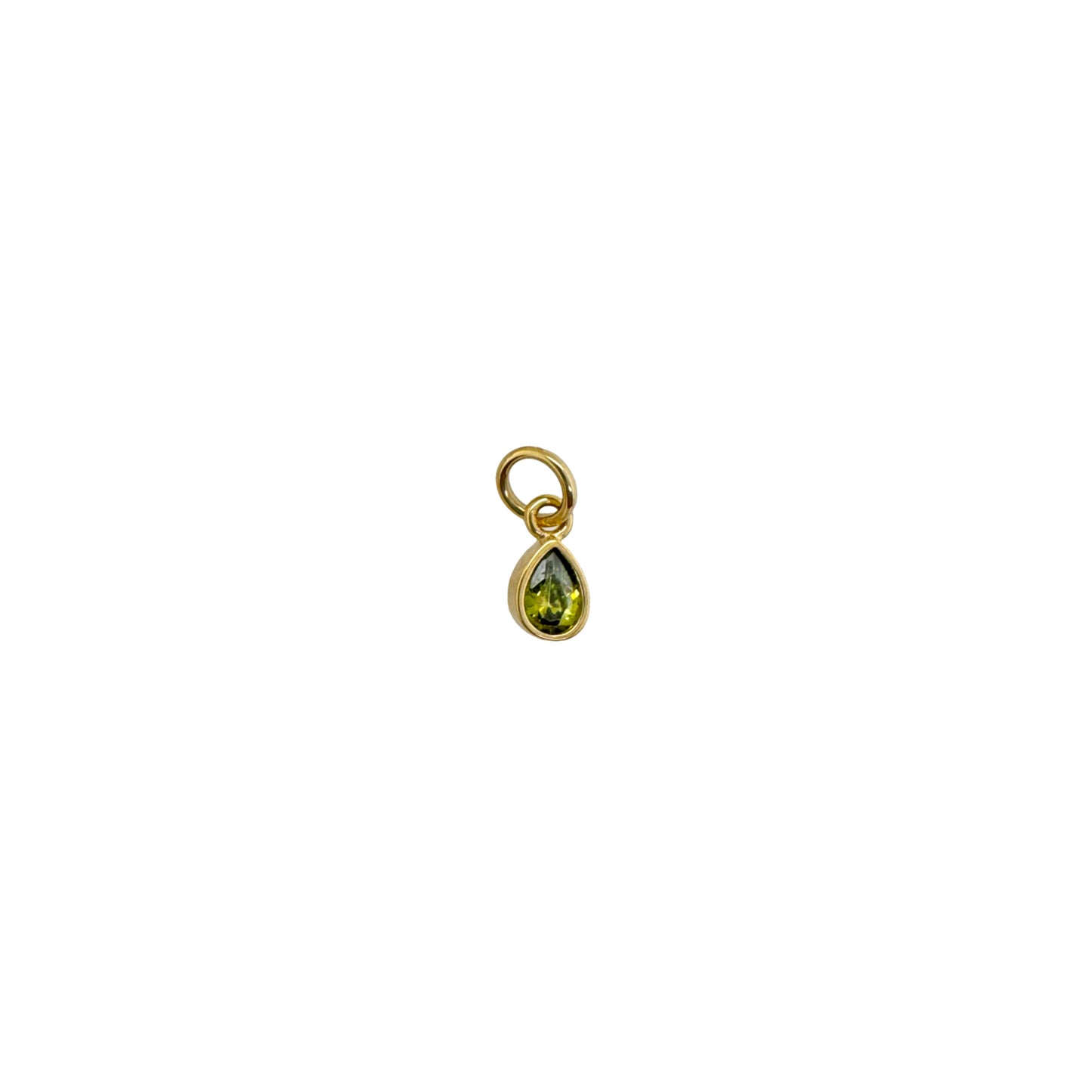 18K gold-filled Sweet Teardrop Birthstone Charms