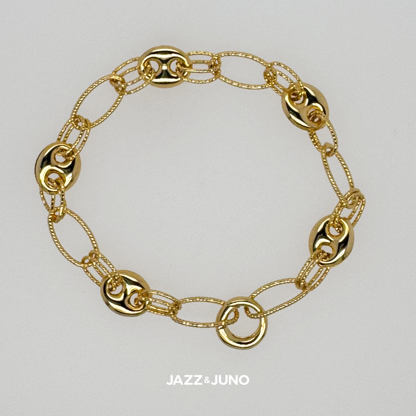 18K gold-filled Puffy Mariner Bracelet