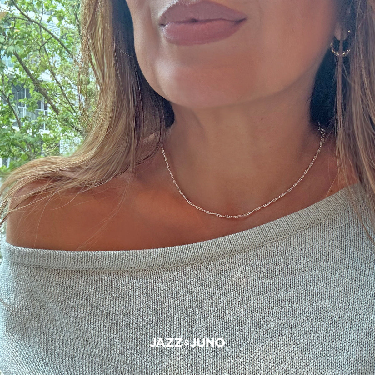 925 Sterling Silver Celine Necklace