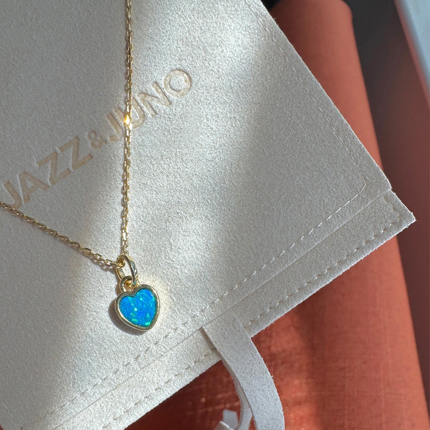 18K gold-filled Little Opal Charm