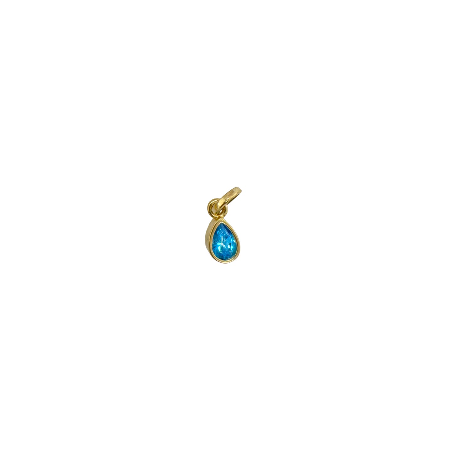 18K gold-filled Sweet Teardrop Birthstone Charms