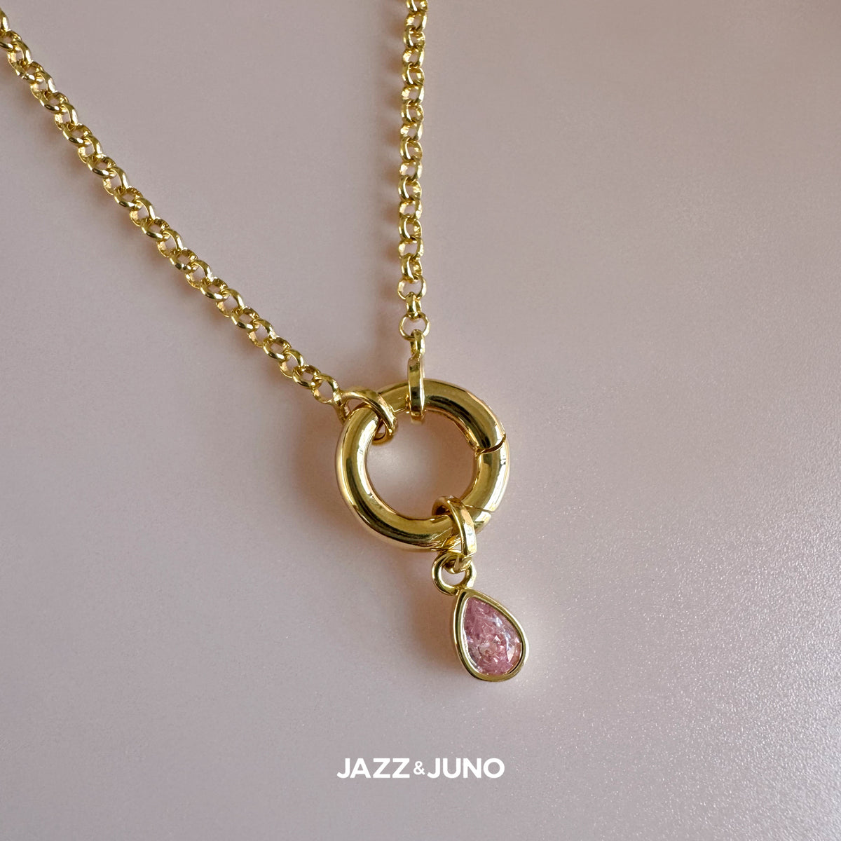 18K gold-filled Eternity Necklace