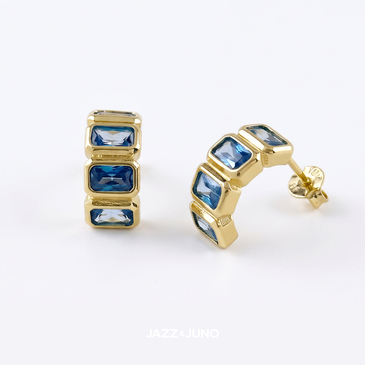 18K gold-filled Deco Arch Earrings