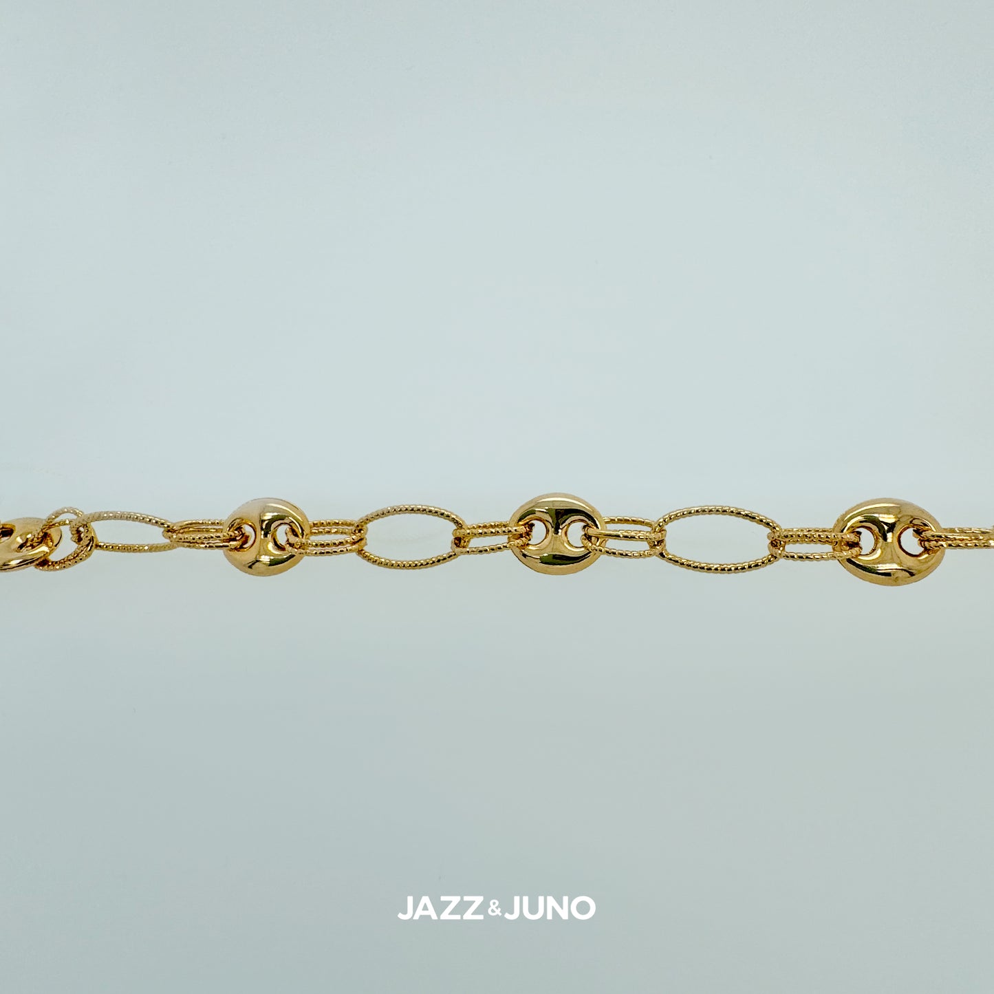 18K gold-filled Puffy Mariner Bracelet